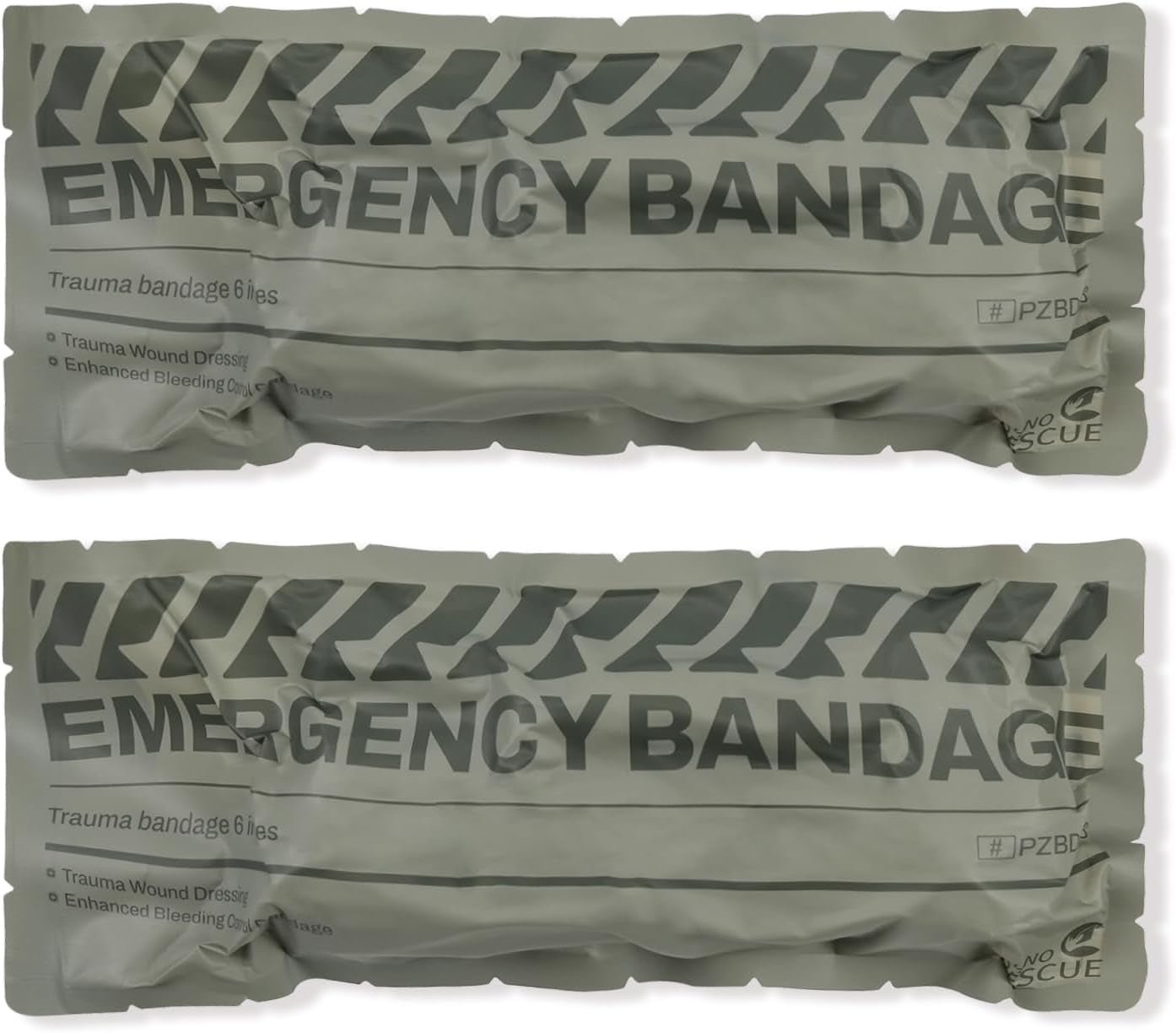 6" Israeli Style Emergency Bandage, Compression Trauma Wound Dressing, Medical Sterile Vacuum Sealed, Combat Tactical First Aid Kit IFAK Supplies, 2 Count