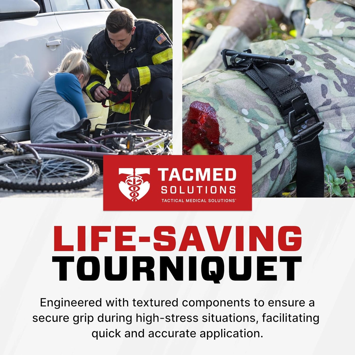 SOF Tourniquet (Generation 5) - Military-Grade Tourniquet for Severe Bleeding Control, Essential First Aid for Tactical, Emergency, and Civilian Use (Black),