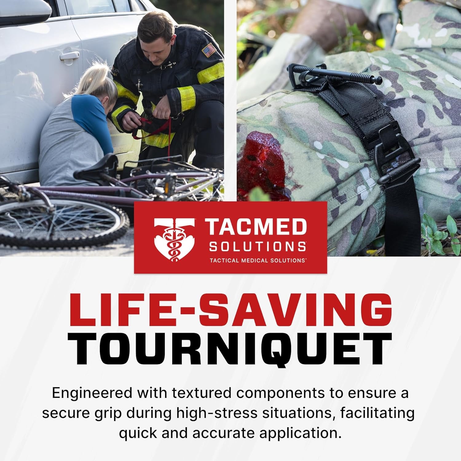 SOF Tourniquet (Generation 5) - Military-Grade Tourniquet for Severe Bleeding Control, Essential First Aid for Tactical, Emergency, and Civilian Use (Black),