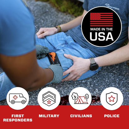 SOF Tourniquet (Generation 5) - Military-Grade Tourniquet for Severe Bleeding Control, Essential First Aid for Tactical, Emergency, and Civilian Use (Black),