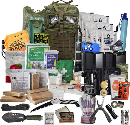 Bug Out Bag - Premium Bugout Backpack Pre-Packed Survival Kit - Ultimate 72 Hour Backpack Survival Kit - Comprehensive Survival Items - Go Bag Emergency