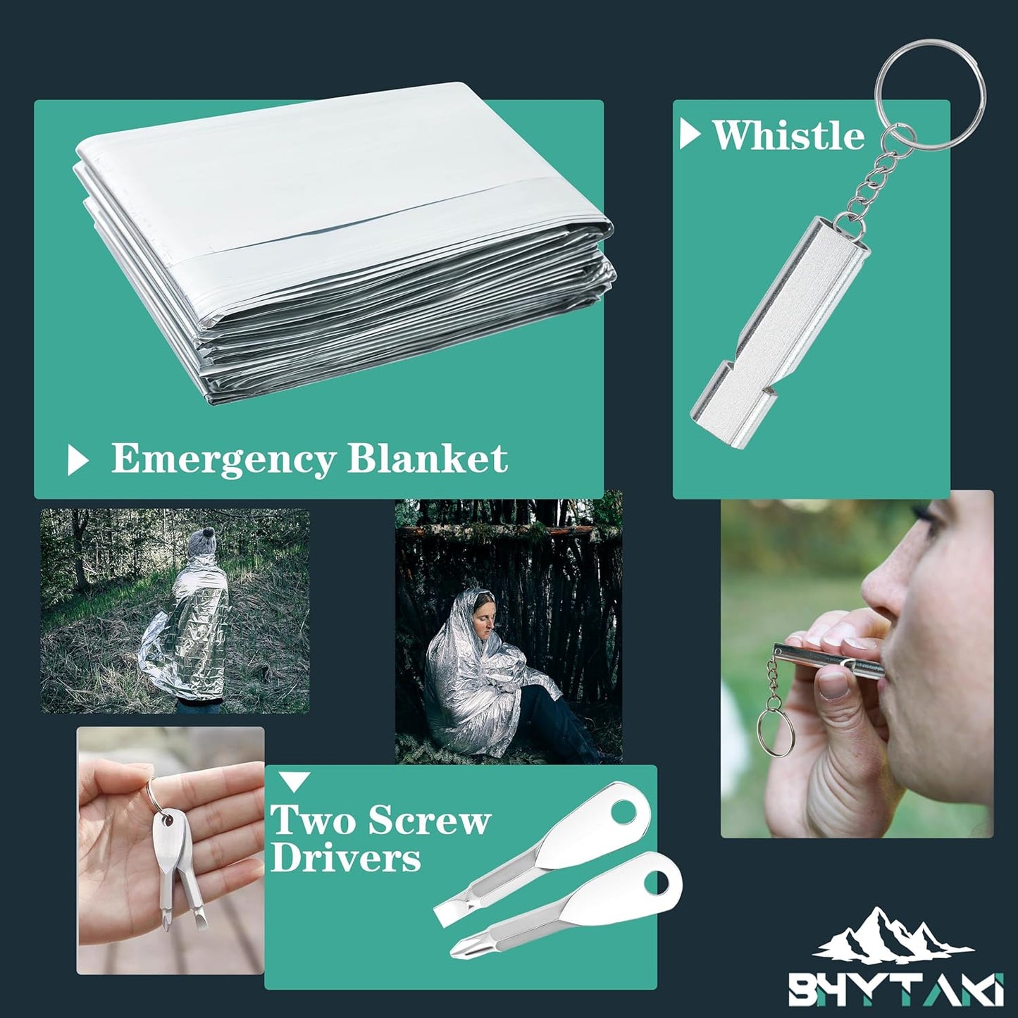 Survival Kits 37 in 1, Gifts for Men Dad Husband Valentine'S Day, Emergency Survival Gear and Equipment, Camping Hiking Outdoor Adventure Cool Gadgets, Stocking Stuffers
