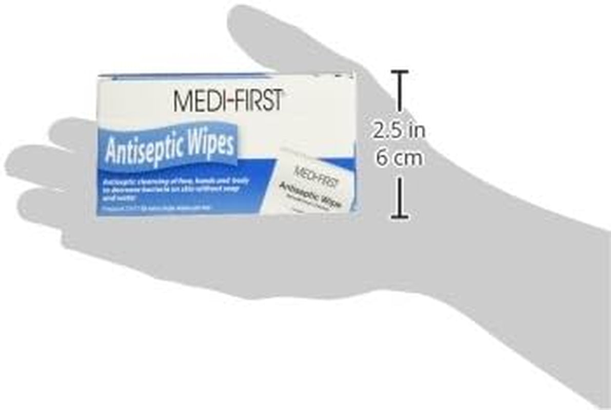 Medi-First First Aid Kit Refill Antiseptic Skin Towelette Nonsterile Individual Packet 20 per Box 21471