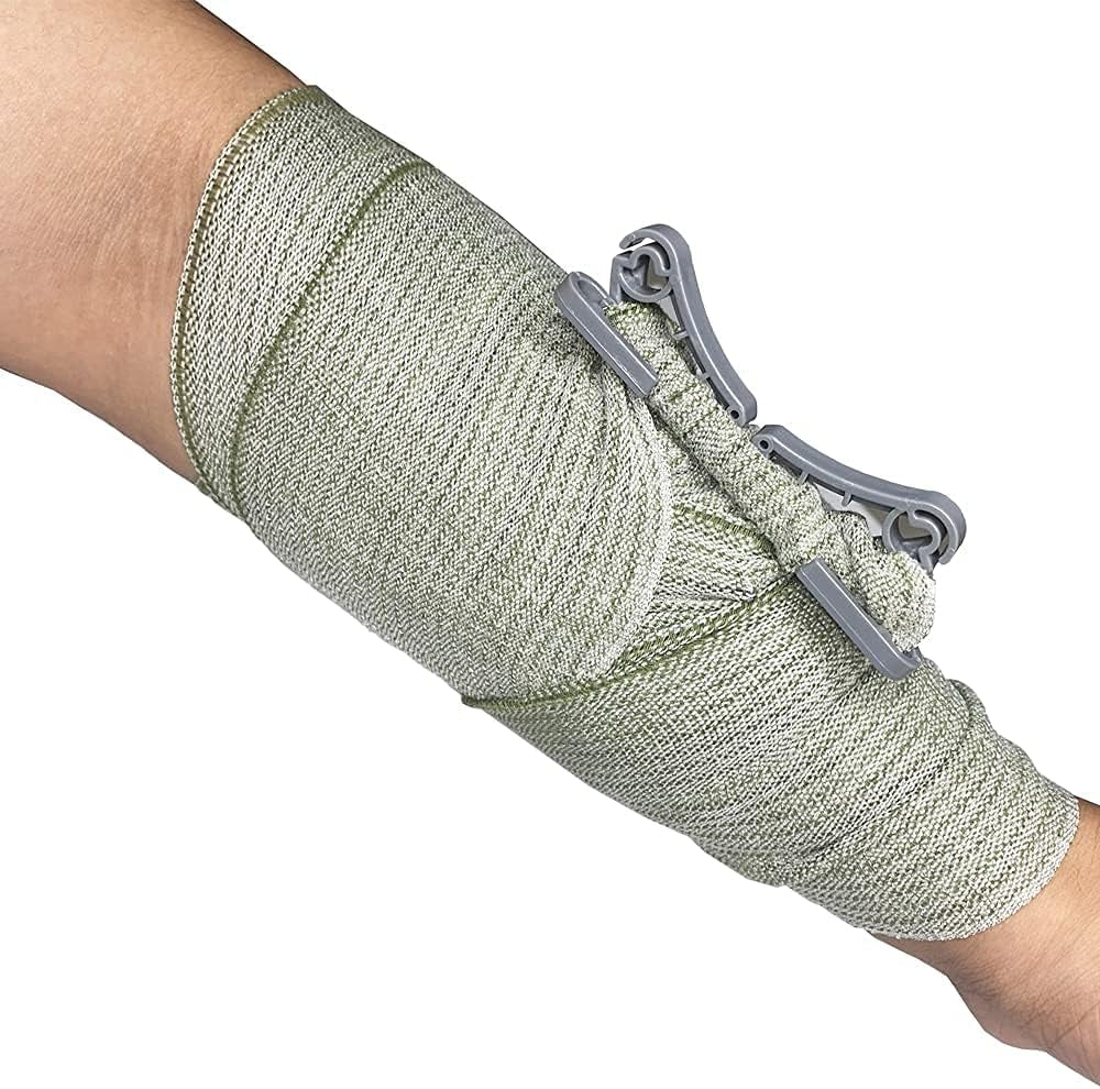 6" Israeli Style Emergency Bandage, Compression Trauma Wound Dressing, Medical Sterile Vacuum Sealed, Combat Tactical First Aid Kit IFAK Supplies, 2 Count