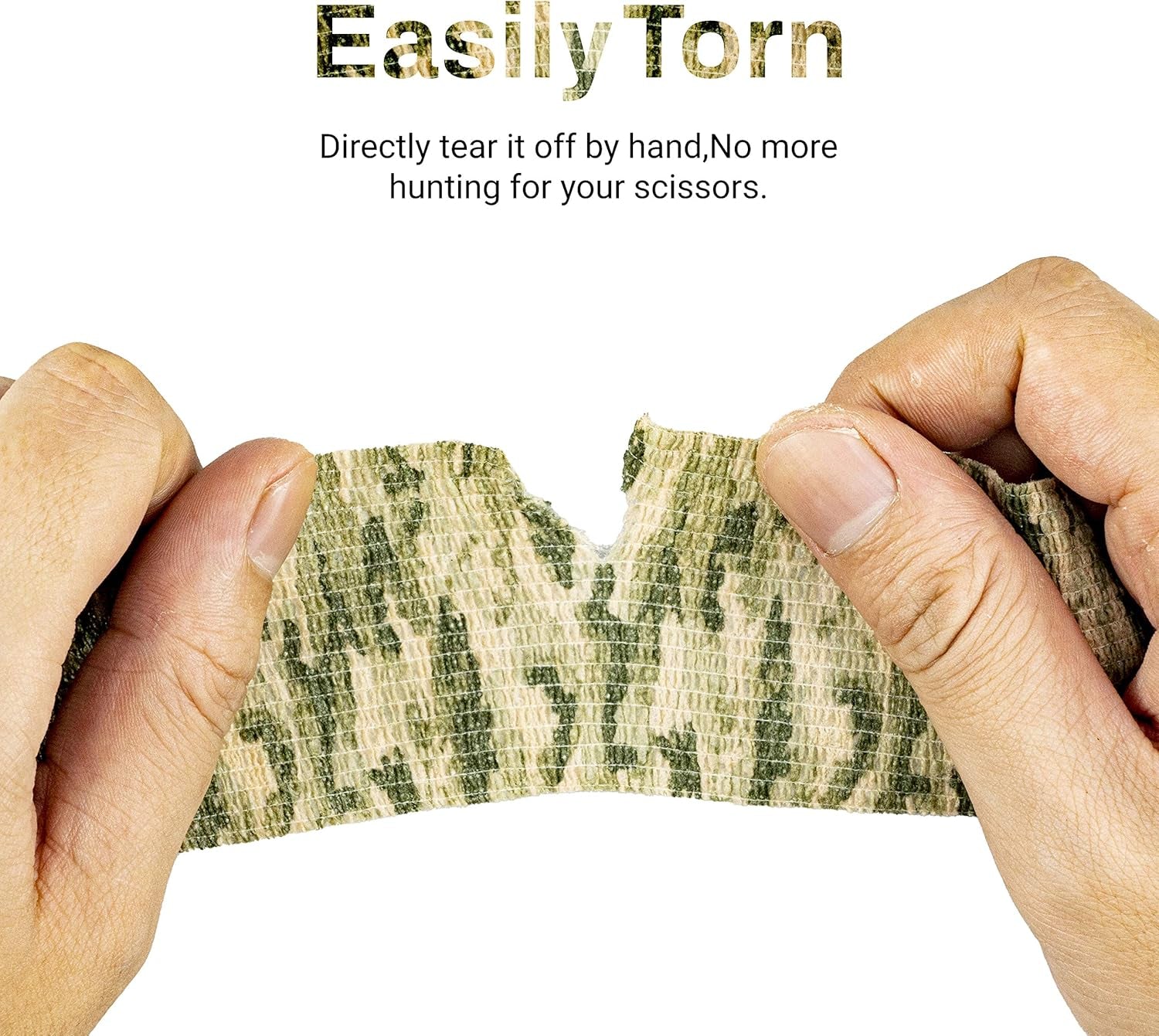 9 Rolls Self Adhesive Wrap Athletic Tape Gauze, Breathable Elastic Cohesive Bandage for Sports Injury & Pet (7 Pcs 2" X 5 Yards + 2 Pcs 1" X 5 Yards) (Woodland Multicam Camo)